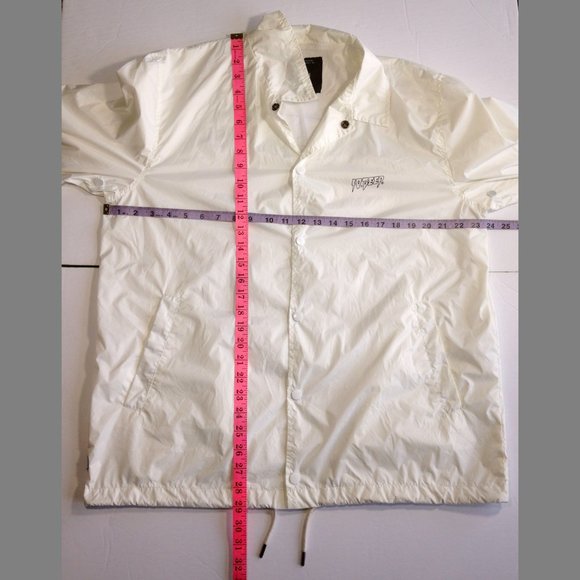 Men's 10 Deep Spell Out Nylon Jacket windbreaker White - Large - Used, Like New - Picture 11 of 11